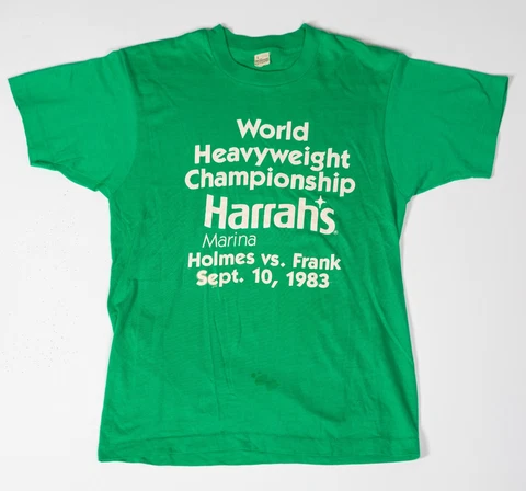 Vintage Rare 1983 Larry Holmes Scott Frank Tshirt Boxing  L Single Stitch Cover
