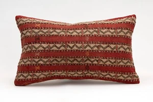 Decorative Pillow Cover, 12x20 in, Kilim Pillow, Turkish Pillow, Sofa Cushion - Picture 1 of 4