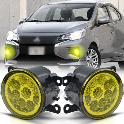 Par de luces antiniebla para parachoques delantero para Mitsubishi Attrage Mirage G4 sedán 2012-22 Foto 1 de 4