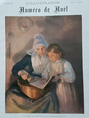 L'Illustration Number Christmas Xmas 1896 - La Coarse Reading Of Mme Laura Muntz - Image 1 of 3