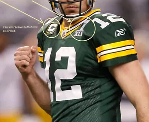 SUPER BOWL XLV SB 45 GREEN BAY Aaron Rodgers CAPTAINS super bowl 45 + 2-⭐⭐ PATCH - Picture 1 of 4