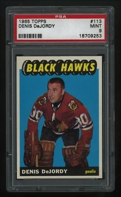 1965 Topps Denis DeJordy #113 PSA 9 MINT - Image 1 of 2