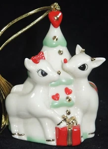 Lenox Rudolph And Clarice Ornament - Picture 1 of 9