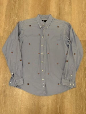 Brooks Brothers Fleece Button Down Shirt Boys Size XL Sheep Logo Embroidered - Image 1 of 4