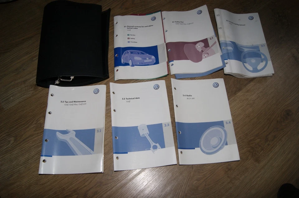 VOLKSWAGEN GOLF MARK 5 MANUAL DEL PROPIETARIO / MANUAL / CARTERA 2004 - 2009 Foto 1 de 1