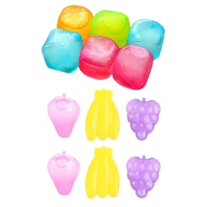 6 Pcs Colorful Refreezable Ice Cubes Reusable Ice Pellets for Beverage - Picture 1 of 10