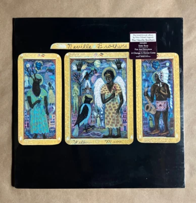 NEVILLE BROTHERS  Yellow Moon LP 1989 1st Press Vinyl RARE NEW SEALED  Brian Eno - Image 1 of 4