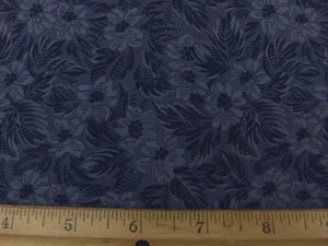 Tessuto floreale blu di VIP Cranston /1,25yds./ Nuovo 100% cotone - Foto 1 di 2