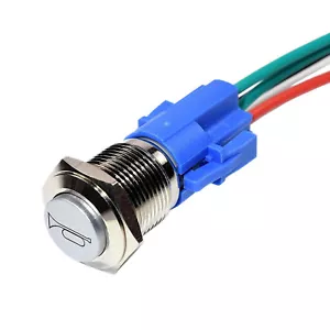 Conector de cable interruptor bocina de aire botón pulsador 12V para coche camión tractor motocicleta - Imagen 1 de 7