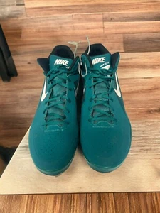 NIKE MVP ELITE FLYWIRE AIRMAX METAL BASEBALL CLEATS SIZE 16 MARINERS GREEN - Picture 1 of 24