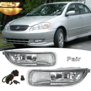 For 2003 2004 Toyota Corolla Halogen Driving Fog Lights Lamps w/Switch Wiring - Picture 1 of 21