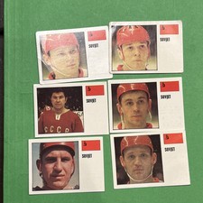 6 x 1970 1971  Swedish Williams hockey sovjet. Hockey 70 71