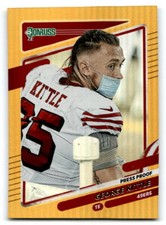 2021 Donruss Press Proof Gold #54b George Kittle No Helmet