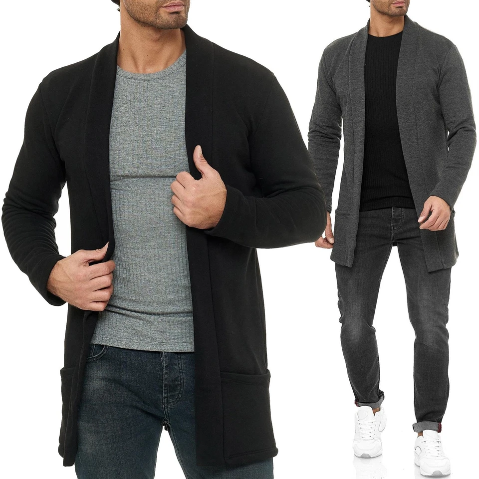 Redbridge Herren Cardigan Jacke Sweatjacke Sweater Sakko Pullover Long Cut M3634 - Bild 1 von 4