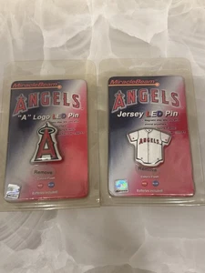 2 NUEVAS camisetas de béisbol Anaheim Angels con luz LED y prendedores - Miracle Beam 2004 - Imagen 1 de 2