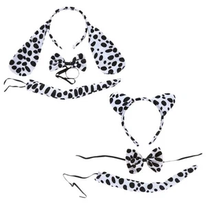 2 Sets Child Cosplay Animal Props Dalmatians Pattern Headdresses - Picture 1 of 12