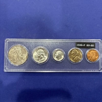 1946-P AU-BU Gorgeous US Mint Coin Set Nice Gift High Quality Coins 90% Silver * - Image 1 of 4
