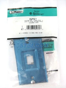 Panduit KWP5EY 1-Port Edelstahl Wand Telefon Platte mit TX-5E Buchse ~ STSI - Bild 1 von 5