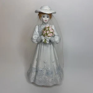 Yamada Wedding Bride Music Box Figurine Vintage Schmid Plays Wedding March - Picture 1 of 9