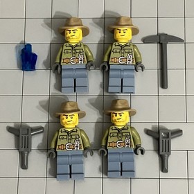 LEGO City: Volcano Starter Set (60120) Lot Of 4 Minifigures D5 21