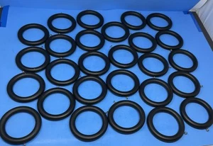 Juego de 27 anillos de barra de cortina de madera negra exterior 3,75"-interior 2,5" - Imagen 1 de 7