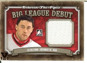 2013-14 In The Game Between the Pipes Big League Debut Ed Belfour 1/1 #BLD-02 - Picture 1 of 2
