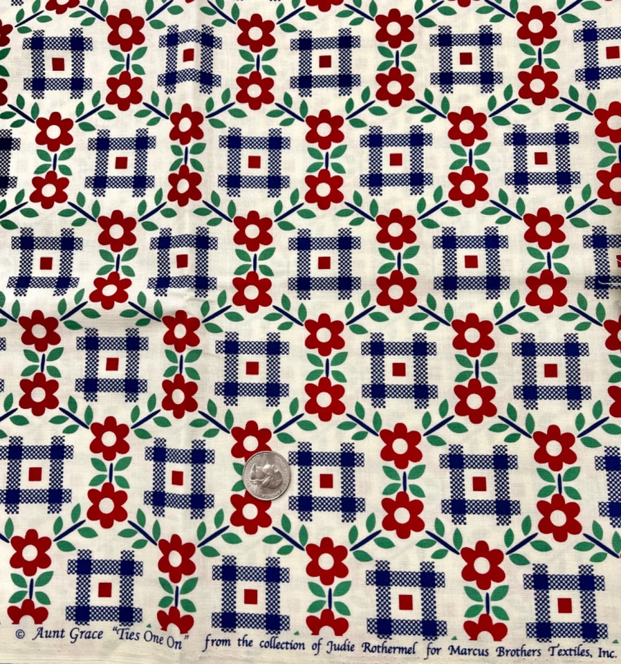 AUNT GRACE TIES ONE ON by Judie Rothermel for Marcus Brothers Textiles 2 yds - Image 1 of 1