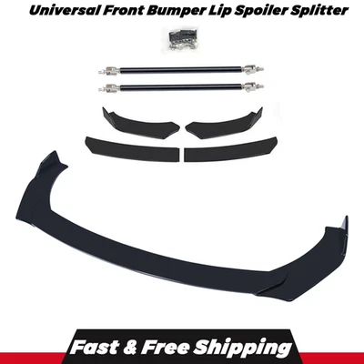 For Pontiac grand prix Front Bumper Lip Splitter Spoiler & Strut Rods - Image 1 of 4