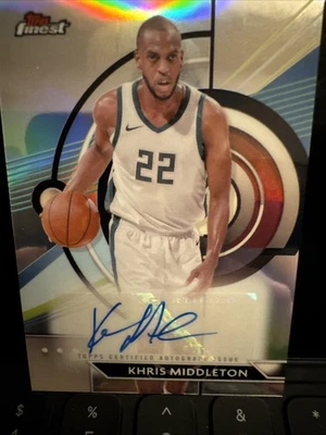 2023-24 Topps melhores autógrafos Khris Middleton #FA-KM refrator (AU)! Bucks HOF - Imagem 1 de 2