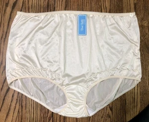 Dixie Belle beige Nylon Größe 15 gewelltes Bein Höschen Slip Stil 719 neu mit Etikett - Bild 1 von 4