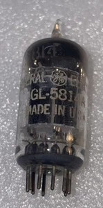 GE GL-5814A Black Plate 3X Mica Square Getter Tube TV7 Tested Strong - Picture 1 of 3