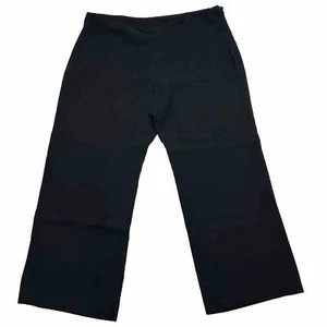 Pantalon femme Eileen Fisher noir laine mélangée jambes larges taille XL extra large - Photo 1/10