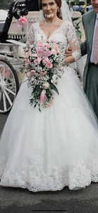 wedding dress size 8 used - Picture 1 of 6