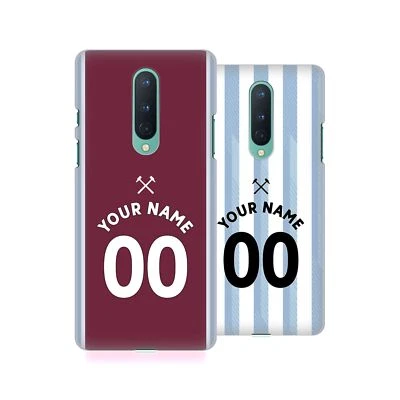 CUSTOM PERSONALISED WEST HAM UNITED FC 2021/22 KIT CASE FOR ONEPLUS ASUS AMAZON - Image 1 of 4