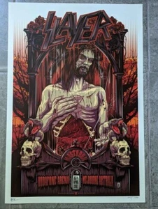 SLAYER MASTODON 2007 RARE AUSTRALIA CONCERT POSTER S/N EDITION OF ONLY 350 - Bild 1 von 5