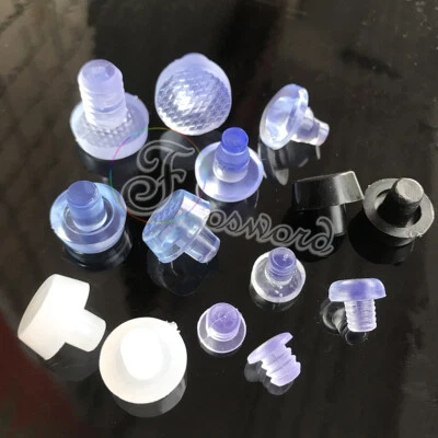 Soft Silicone Feet Buffer Pad Inserts Plugs Domed Door Tube Pipe Floor Protector - Image 1 of 4