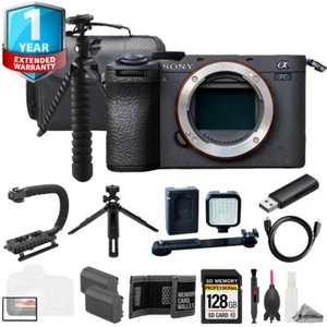 Sony a7C II Mirrorless Camera (Black) + 128GB+Ext Batt+1Yr Warranty-ULTIMATE Kit - Picture 1 of 11