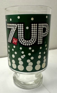 Vidrio 7Up. 7 pulgadas alto, 3 3/4 pulgadas. boca ancha. - Imagen 1 de 5