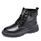 Men's Faux Suede Lace-Up Casual Fashion Boots Spring And Autumn Flat High Top