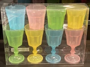 IKEA DUKTIG 8 Pieces Glass Kids Set Children Kitchen Play Miniature Glasses Toy - Picture 1 of 2
