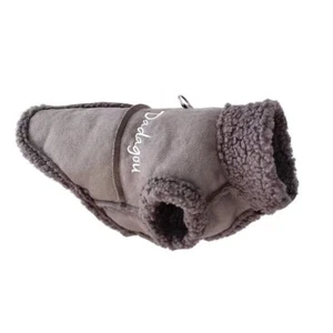Dog Jacket Lamb Fleece Winter Warm Dog Clothes for Small Dogs Puppy-Gray - Picture 1 of 6