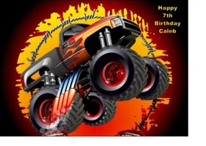  HOJA DE GLASEADO COMESTIBLE HOT WHEELS ADORNO DE PASTEL DE CUMPLEAÑOS - Imagen 1 de 1