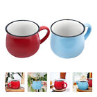 2 Pcs Ceramic Espresso Cup Portable Milk Mug Pot Belly Coffee Drink