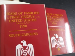 South & North Carolina Erste Volkszählung 1790 Familien Sklaven Freie Personen Genealogie - Bild 1 von 6