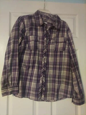 croft barrow, camisa a cuadros franela mujer talla XL Foto 1 de 3