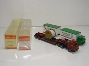 WIKING 1/87 503 24426 CABLE LOW LOADER & MAGIRUS SEMI ARTIC LORRY (401) - Picture 1 of 11