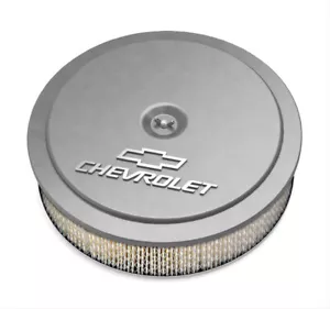 Limpiador de aire de aluminio fundido Holley 120-210 GM Muscle Series logotipo de pajarita Chevy - Imagen 1 de 1