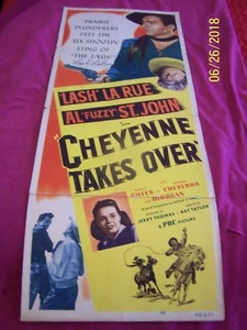 CHEYENNE PRENDE IL SOPRAVVENTO ORIGINALE 1948 inserto locandina film FIRMATA DA LASH LARUE - Foto 1 di 8