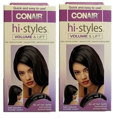 2 件 Conair Hi Styles Volume Lift 头发体积生成器,快速易于使用 — 第 1/3 张图片