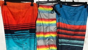 JUEGO DE 3 PANTALONES CORTOS O'NEILL BOARD PARA HOMBRE BAÑADORES TALLA 34 - Imagen 1 de 8